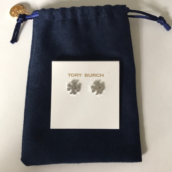 Tory Burch Jewelry - Tory Burch Logo Stud Earrings